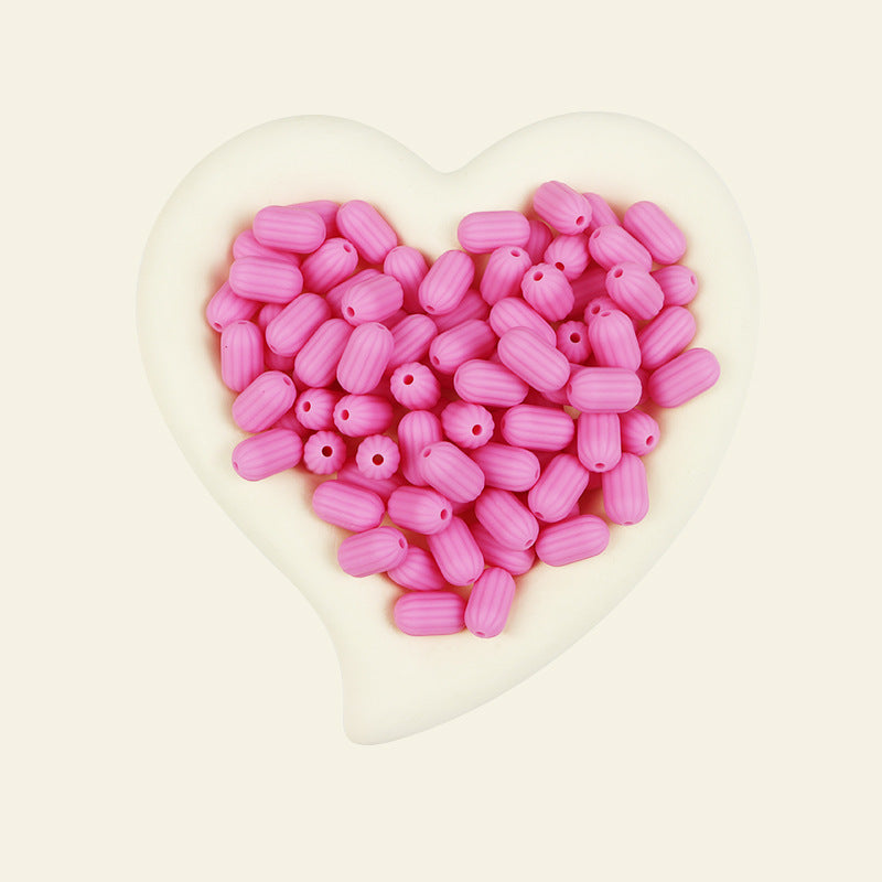 Wholesale 100pcs/pack Silicone Single Color Loose Bead DIY Bead Pen